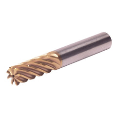 Corner Radius End Mill: 1/2" Dia, 1-1/4" LOC, 1.53 mm Radius, 8 Flute, Solid Carbide