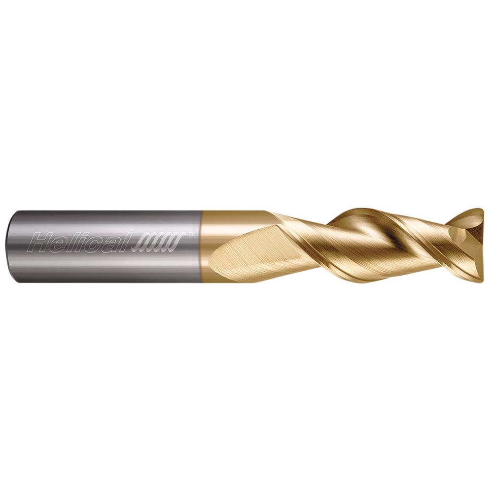 Corner Radius End Mill: 3/16" Dia, 5/16" LOC, 0.0300" Radius, 2 Flute, Solid Carbide