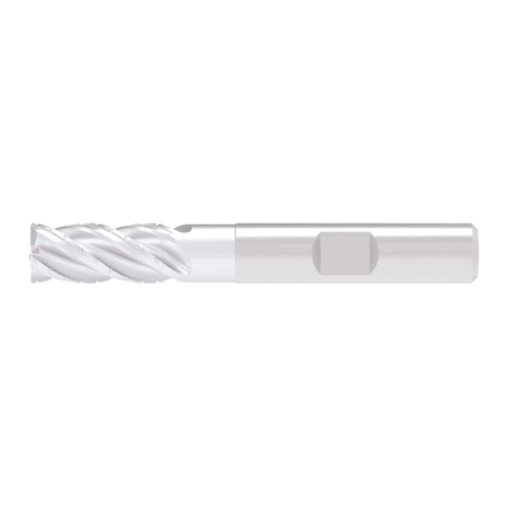 Corner Chamfer End Mill: 9.00 mm Dia, 22.00 mm LOC, 4 Flute, 0.20 mm Chamfer Width, Solid Carbide