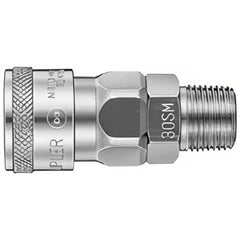 Pneumatic Hose Coupling: 1/2" Thread