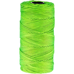 Twine; Twine Type: Twine Tube; Twine Construction: Braided; Material: Nylon; Color: Green; Twine Size: 1000; Breaking Strength (Lb.): 165.00