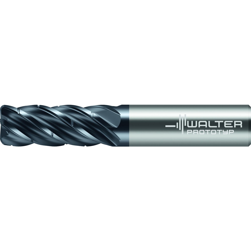 Corner Radius End Mill: 1" Dia, 2-5/8" LOC, 0.0150" Radius, 5 Flute, Solid Carbide