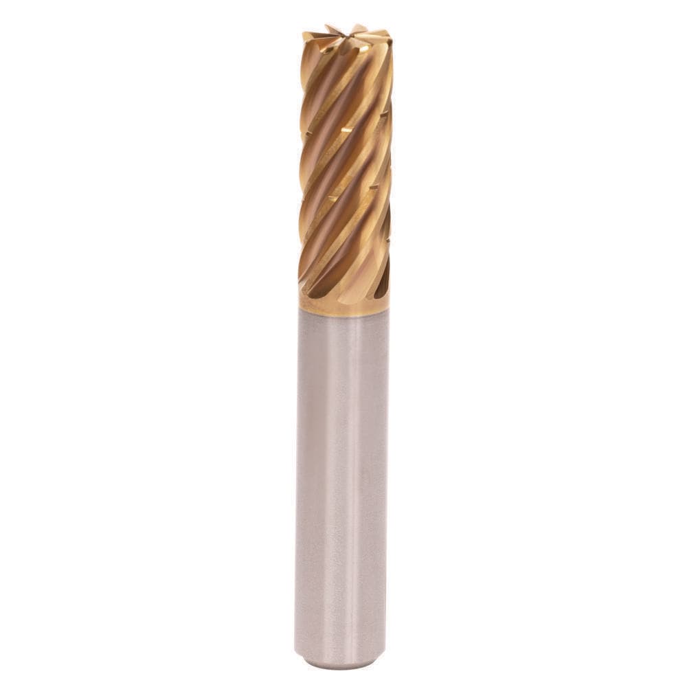 Corner Radius End Mill: 25 mm Dia, 100.00 mm LOC, 4.00 mm Radius, 8 Flute, Solid Carbide