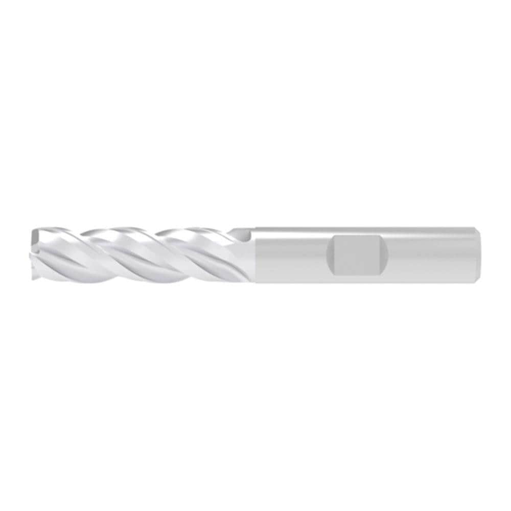 Corner Chamfer End Mill: 10.00 mm Dia, 30.00 mm LOC, 3 Flute, 0.20 mm Chamfer Width, Solid Carbide