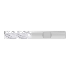 Corner Chamfer End Mill: 8.50 mm Dia, 22.00 mm LOC, 3 Flute, 0.20 mm Chamfer Width, Solid Carbide