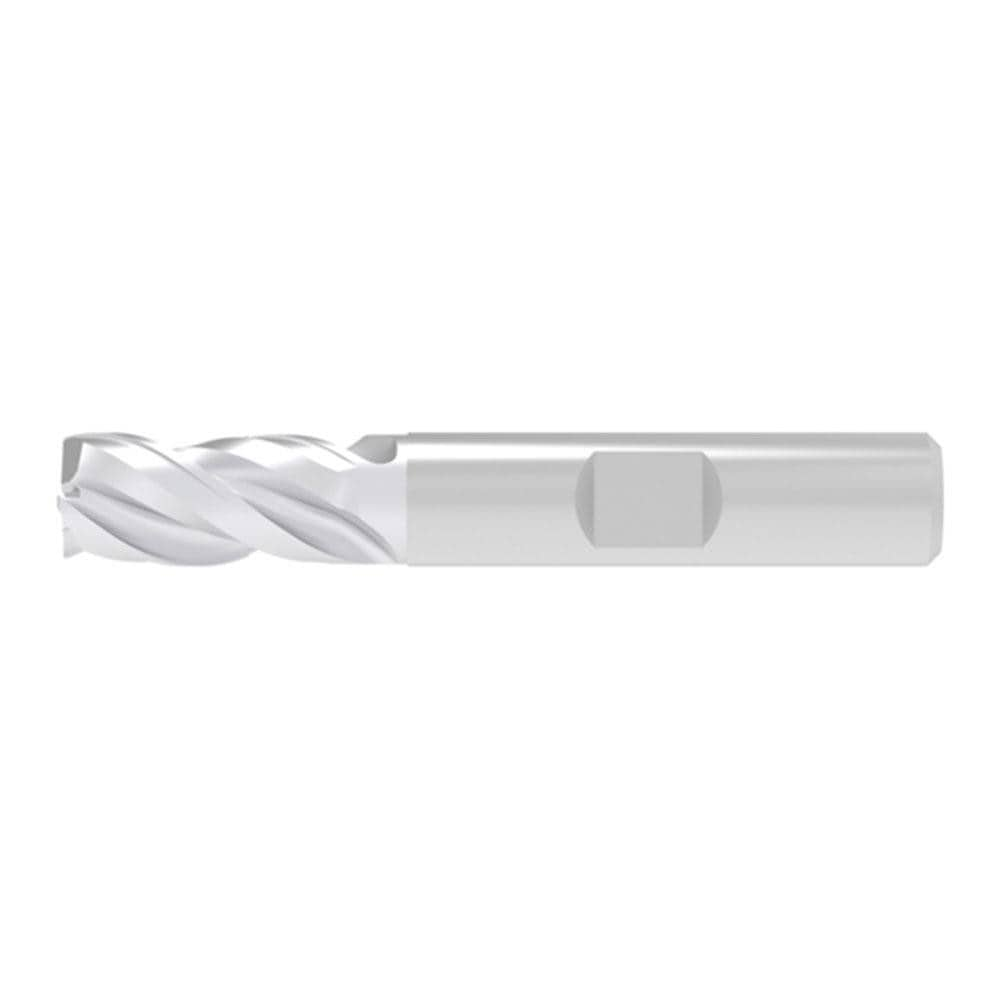 Corner Chamfer End Mill: 8.00 mm Dia, 12.00 mm LOC, 3 Flute, 0.20 mm Chamfer Width, Solid Carbide