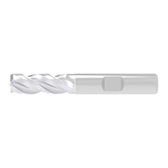 Corner Chamfer End Mill: 7.00 mm Dia, 19.00 mm LOC, 3 Flute, 0.20 mm Chamfer Width, Solid Carbide