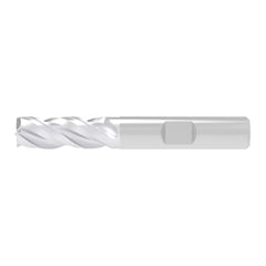 Corner Chamfer End Mill: 6.50 mm Dia, 19.00 mm LOC, 3 Flute, 0.20 mm Chamfer Width, Solid Carbide