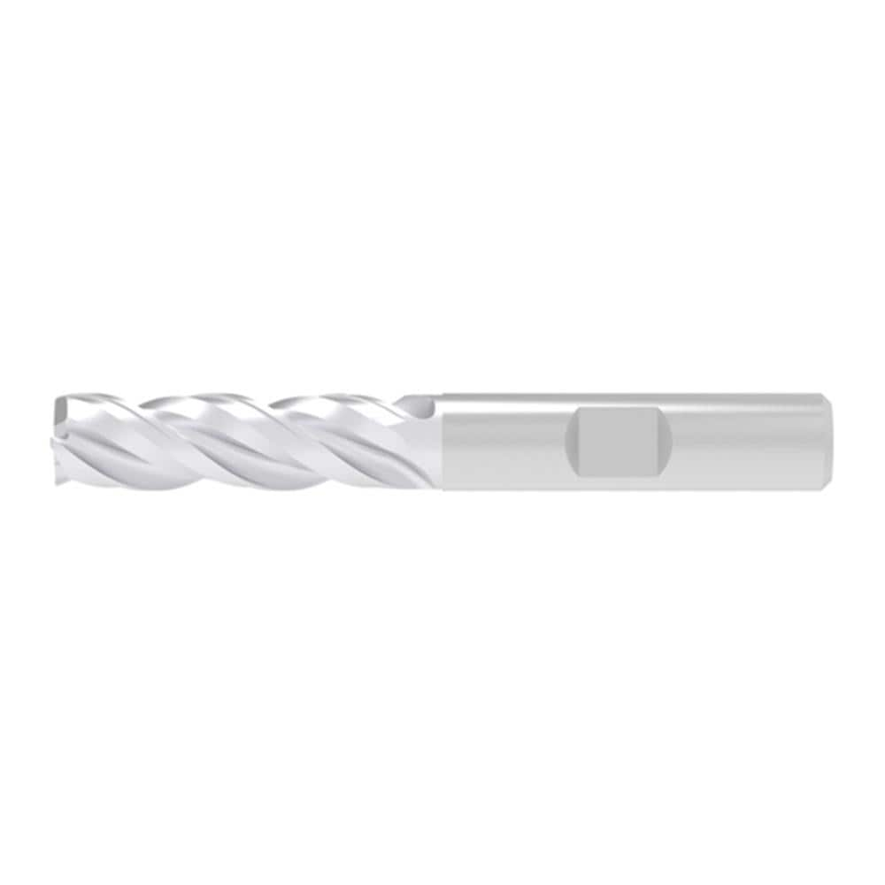 Corner Chamfer End Mill: 5.00 mm Dia, 17.00 mm LOC, 3 Flute, 0.10 mm Chamfer Width, Solid Carbide