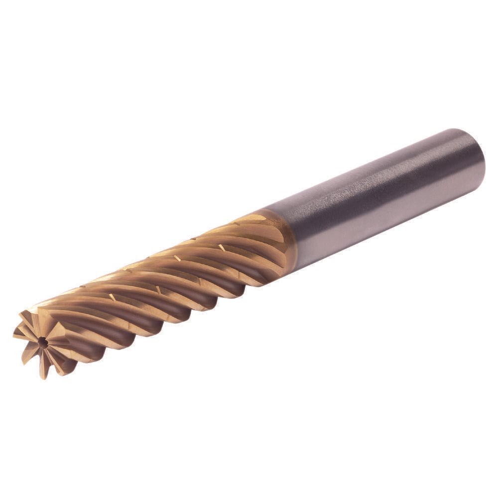 Roughing & Finishing End Mills; Mill Diameter (Fractional Inch): 1; Flute Type: Helical; Number Of Flutes: 8; End Mill Material: Solid Carbide; Length of Cut (Inch): 4; Coating/Finish: AlCrN