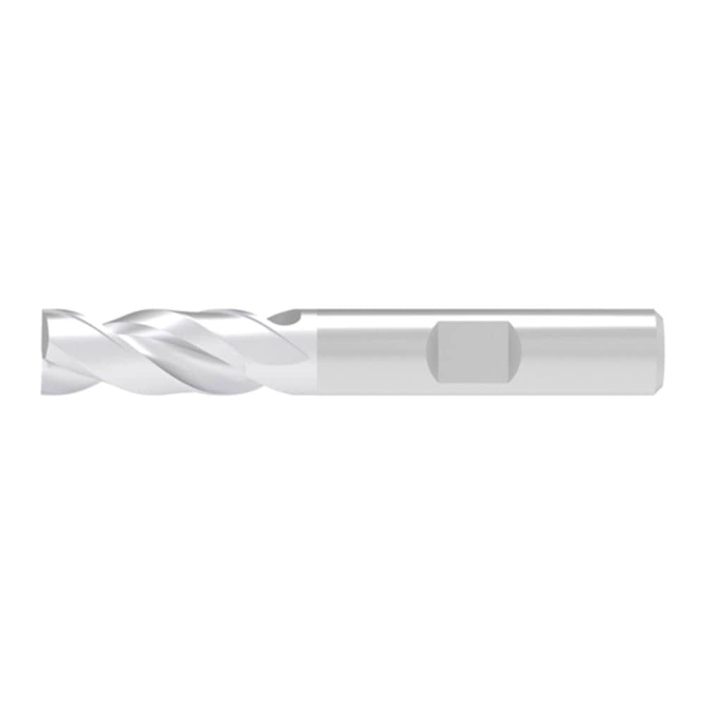 Corner Chamfer End Mill: 20.00 mm Dia, 38.00 mm LOC, 2 Flute, 0.10 mm Chamfer Width, Solid Carbide