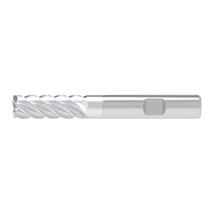 Corner Chamfer End Mill: 10.00 mm Dia, 31.00 mm LOC, 5 Flute, 0.20 mm Chamfer Width, Solid Carbide