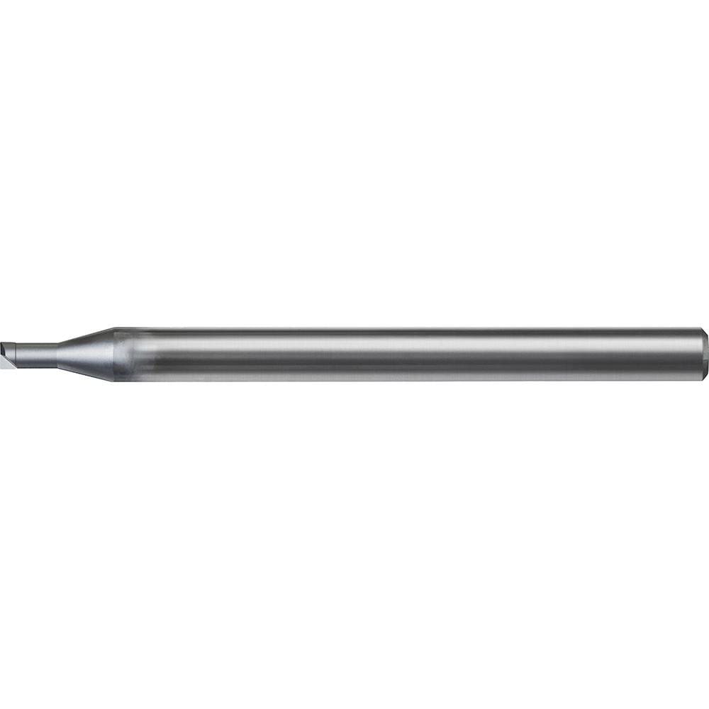 Corner Radius End Mill: 0.30 mm Dia, 0.15 mm LOC, 0 deg Helix, UDC Coated, Corner Radius End, Centercutting Series UDCLRS