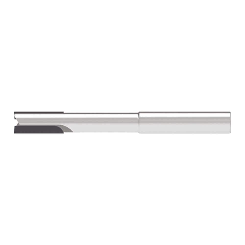 Corner Chamfer End Mill: 8.00 mm Dia, 16.00 mm LOC, 2 Flute, 0.10 mm Chamfer Width, Solid Carbide