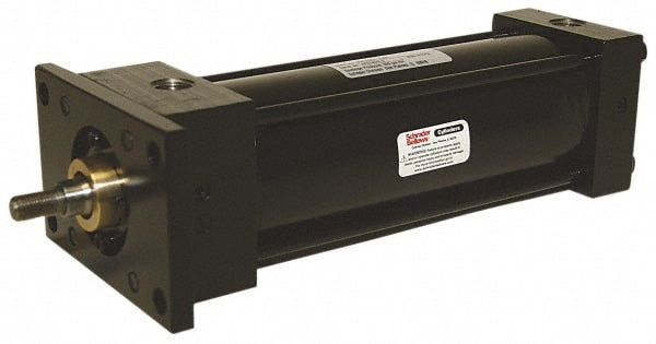 Double Acting Rodless Air Cylinder: 2-1/2" Bore, 4" Stroke, 250 psi Max, 3/8 NPTF Port, Head Rectangular Flange Mount