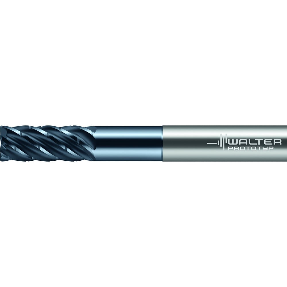 Corner Radius End Mill: 1" Dia, 1-3/4" LOC, 0.0600" Radius, 6 Flute, Solid Carbide