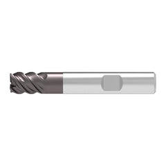 Corner Chamfer End Mill: 16.00 mm Dia, 22.00 mm LOC, 4 Flute, 0.15 mm Chamfer Width, Solid Carbide