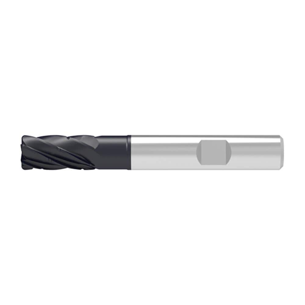 Corner Radius End Mill: 20.00 mm Dia, 41.00 mm LOC, 0.20 mm Radius, 6 Flute, Solid Carbide