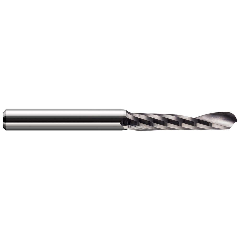 Ball End Mill: 1/4" Dia, 1-1/4" LOC, 1 Flute(s), Solid Carbide