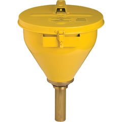 Drum Funnels & Funnel Covers; Type: Drum Funnel; Compatible Drum/Pail Capacity (Gal.): 30.00; 55.00; Diameter (Decimal Inch): 10.7500; Diameter (Inch): 10.75; Height (Inch): 10; Height (Decimal Inch): 10.000000; Arrester/Tube Length (Inch): 6; Mouth Diame