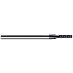 Corner Radius End Mill: 0.0310" Dia, 5/32" LOC, 0.0050" Radius, 4 Flute, Solid Carbide