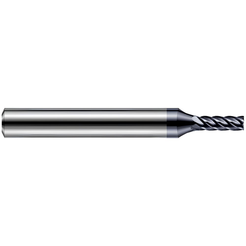 Corner Radius End Mill: 0.0310" Dia, 3/32" LOC, 0.0050" Radius, 5 Flute, Solid Carbide