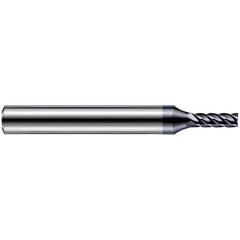 Corner Radius End Mill: 1/4" Dia, 3/4" LOC, 0.0100" Radius, 5 Flute, Solid Carbide