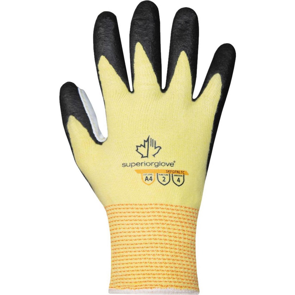 Cut, Puncture & Abrasion-Resistant Gloves: Superior Glove Works SKFGFNLTC, Size Large, ANSI Cut A4, ANSI Puncture 2, Foam Nitrile, ParaActiv