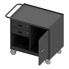 Mobile Work Centers; Center Type: Mobile Bench Cabinet; Load Capacity: 1200; Depth (Inch): 42-1/8; Height (Inch): 36-3/8; Number Of Bins: 0; Color: Gray; Overall Depth: 42.125 in; Overall Height: 36.375 in