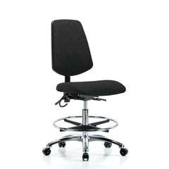 ESD Task Chair: Conductive Cloth, 29" Seat Height, Black