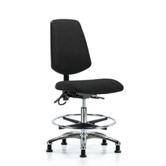 ESD Task Chair: Conductive Cloth, 29" Seat Height, Black