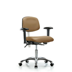 Clean Room Task Chair: Vinyl, 24" Seat Height, Taupe