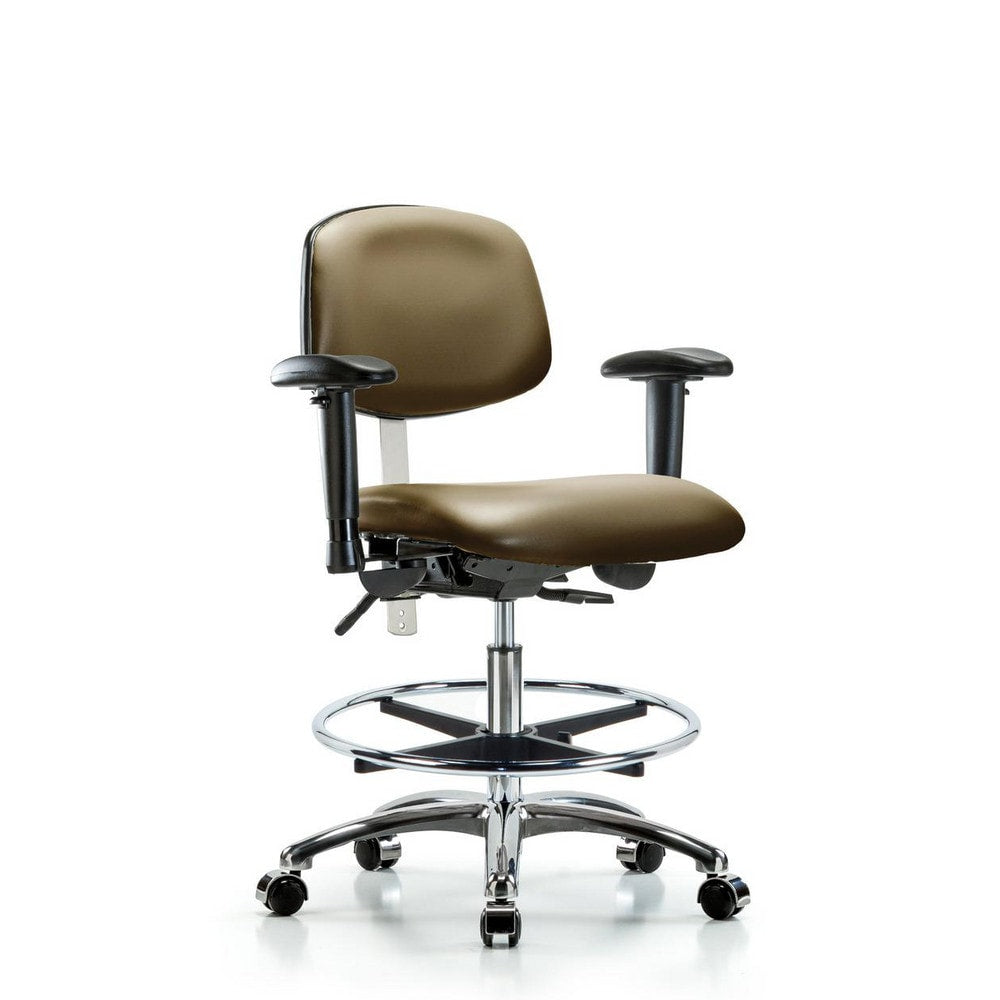 Clean Room Task Chair: Vinyl, 29" Seat Height, Taupe