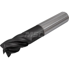 Square End Mill: 1/2" Dia, 2" LOC, 4 Flute, Solid Carbide