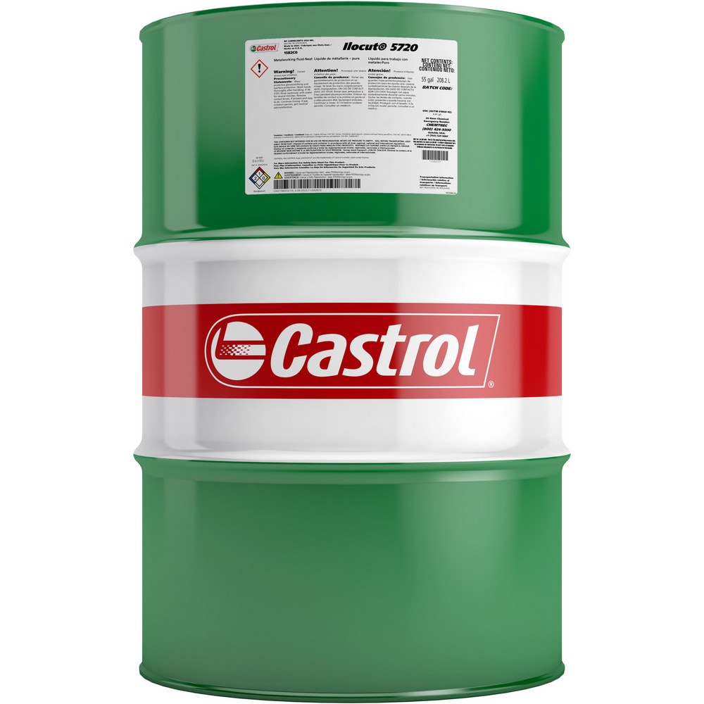 Cutting, Machining, Turning, Drilling & Grinding Fluid: Castrol Liquid, 55 gal Drum