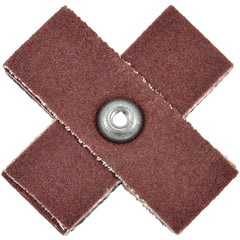 Cross & Square Pads; Pad Type: Cross; Abrasive Type: Coated; Grade: Coarse; Grit: 60; Eyelet Size: 3-48; Pad Length: 1.0000; Pad Width: 0.375; Abrasive Material: Aluminum Oxide