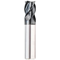 Corner Radius End Mill: 5/8" Dia, 1-1/4" LOC, 0.0300" Radius, 4 Flute, Solid Carbide