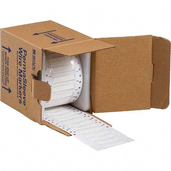 Label Maker Label: White, Polyolefin, 500 per Roll