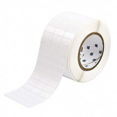 Label Maker Label: White, Polyester, 10,000 per Roll