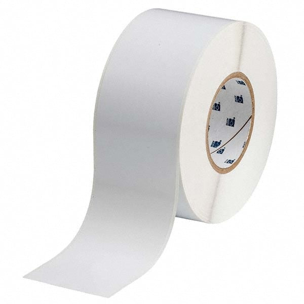 Continuous Tape for Printer: 3" x 300', Vinyl, White