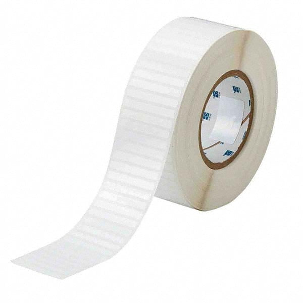 Label Maker Label: White, Polyester, 10,000 per Roll