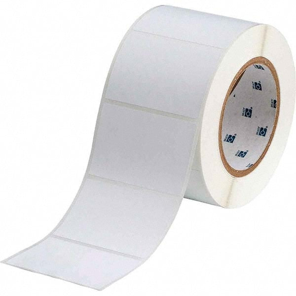 Label Maker Label: Silver, Metallized Polyester, 1,000 per Roll