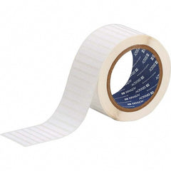 Label Maker Label: White, Polyester, 2,500 per Roll