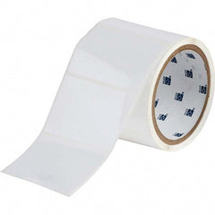 Label Maker Label: White, Polyester, 1,000 per Roll