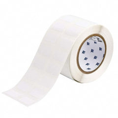 Label Maker Label: White, Polyester, 1-1/4" OAW, 2,000 per Roll