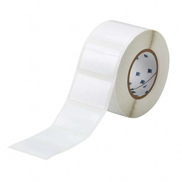 Label Maker Label: White, Polyester, 1,000 per Roll