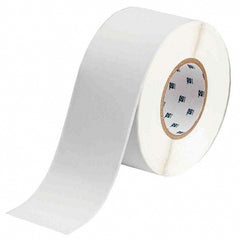 Continuous Tape for Printer: 3" x 300', Polyvinyl Fluoride, White