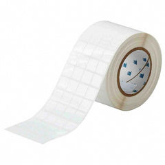 Label Maker Label: White, Polyester, 3/4" OAW, 10,000 per Roll