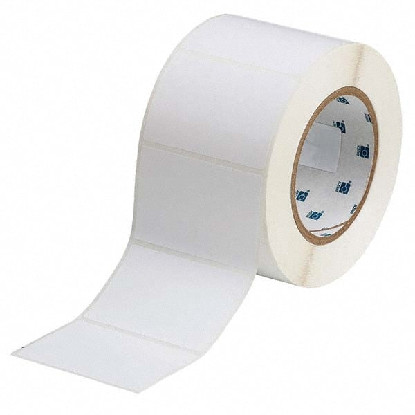 Label Maker Label: White, Polyester, 1,000 per Roll