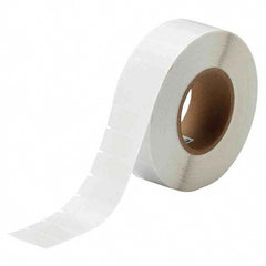 Label Maker Label: Clear & White, Vinyl, 3/4" OAW, 3,500 per Roll